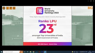 LPU Rankings | THE World University Rankings 2023 | Infrastructure | Sports | Placements