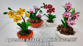 Como fazer 4 versão orquídeas  miniatura  phaleonopolis/cymbidium / catlleya / phaleonopolis tingida