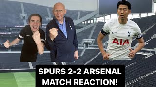 SON STARS IN THE NORTH LONDON DERBY  AS SPURS DRAW 2-2 VS ARSENAL MATCH REACTION [MATCH REACTION]