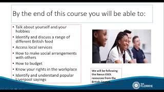 Learn English at The Florrie: Episode 1 Talking about yourself - Advanced ESOL