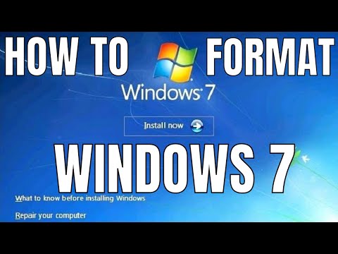 Windows 7 Formatting and Clean Installation Windows 7 Formatting and Clean Installation