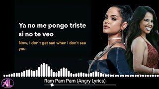 Natti Natasha : Ram Pam Pam (English Translated Lyrics) ft. Becky G