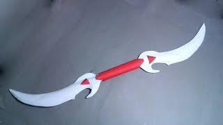 | DIY | How to make a paper double blade sword- EASY TUTORİAL-Toy Weapons-By Dr. Origami