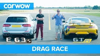 Mercedes-AMG E63 S vs GT R - DRAG RACE, ROLLING RACE & BRAKE TEST | Mat vs Shmee pt 2/4
