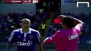 Player scores an unbelievable bicycle kick...and then gets straight red