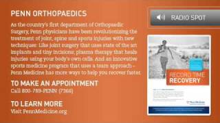 Penn Orthopaedics - Your Life is Worth Penn Medicine