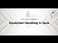 Exception Handling in Java: Error Management Made Easy