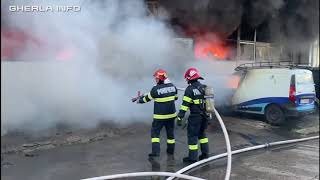 Incendiu Cluj hală și case 28 07 2023