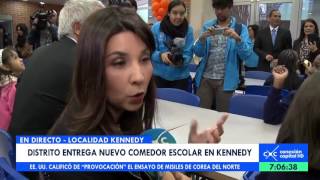 Distrito entrega nuevo comedor escolar en Kennedy