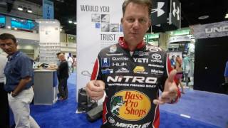 Kevin Van Dam introduces the Mustad Ned Heads finesse jig heads at ICAST 2017