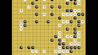 囲碁棋譜再現　黒番：岸本左一郎 (五段)   vs　白番：本因坊秀策 (六段)