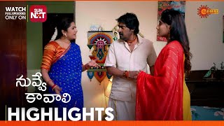 Nuvve Kavali- Highlights of the day | Watch full EP Sun NXT |  09 Jan 2025 | Gemini TV