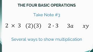 005 - The Four Basic Operations