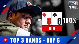 TOP 3 POKER HANDS | EPT Prague Day 6 Highlights ♠️ PokerStars