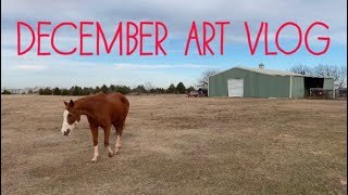 December art vlog | sketching sculpting + diy gifts