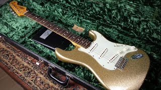 COOLEST CUSTOM SHOP STRAT EVER? 2005 Greg Fessler Master Design '64 Gold Sparkle Relic Stratocaster