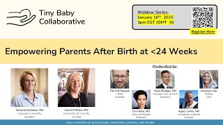 TBC Webinar 10: Empowering Parents After Birth at less than 24 Weeks