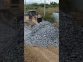 The best Dozer SHANTUI pushing gravel make new roads