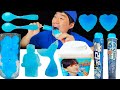 Blue Ice Cream 블루 아이스크림 먹방 Blue food Mukbang 블루 얼음 먹방 JJAEMI째미(Eating Show)