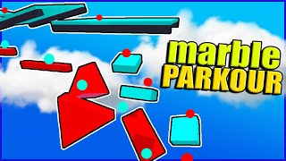 Challenge Accepted. Making A Parkour Marble Run - Marble World Gameplay