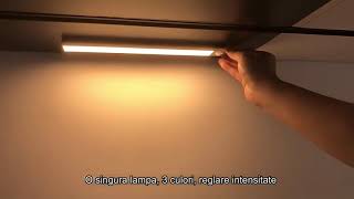 Cum functioneaza Lampa Led inteligenta cu senzor de miscare, 30cm