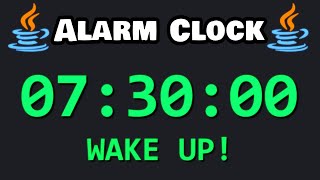 Let's code an alarm clock with Java! ⏰