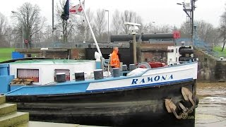 GMS RAMONA DA4944 MMSI 211585010 BJ 1940 Emden riverbarge inland cargo ship Binnenschiff