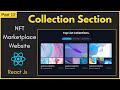 React Tabs Collection Section | Create React Tabs Functional Component For NFT Marketplace Website