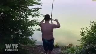 Rope Swing Snaps Mid-Swing