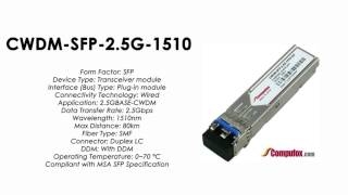 CWDM-SFP-2.5G-1510  |  Cisco compatible 2.5Gb/s CWDM SFP 1510nm 80km