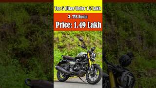Top 5 Best Bikes Under 1.5 Lakh in India 2023
