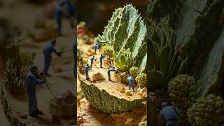 Tiny Gardeners: A Magical Miniature World #miniatures #miniatureworld #tinyworkers #shorts