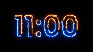 11 Minute Timer - 660 seconds Timer - Clean & Simple [ELECTRIC]