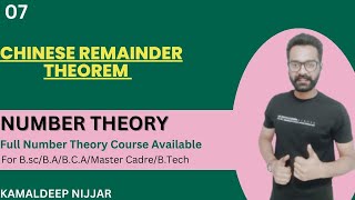 7. Chinese remainder theorem | Linear congruence | incongruent solutions | Number theory | Kamaldeep