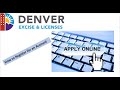 How to Register for an Account with Denver Excise and Licenses