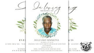 In Loving memory of Belford Simmons