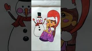 How to chutki from chottabheem/ chutki drawing / #shorts #trending #drawing #snowman #art #chutki