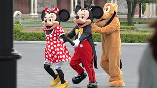 開園前グリーティング（夏まつり2015初日 7月9日 TDL）