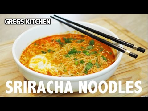 SRIRACHA SPICY RAMEN NOODLE EGG SOUP - Greg's Kitchen SRIRACHA SPICY RAMEN NOODLE EGG SOUP - Greg's Kitchen