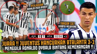 RONALDO JUVE JUARA BANTAI ATALANTA 3-1‼️ Juventus Menggila Trio Maut CR7