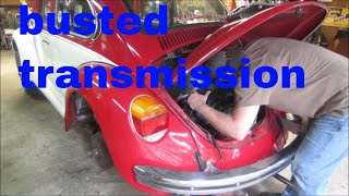 vw bug transmission swap.