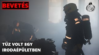 Tűz volt egy VIII. kerületi irodaépületben