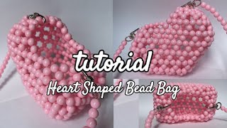 heart shaped bead bag tutorial