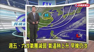 2024/12/18 週五、六冷氣團減弱 氣溫稍上升 早晚仍冷－民視新聞