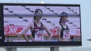 2021年　第105回日本選手権　女子100ｍ　予選１組