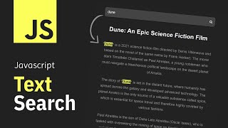 Javascript Text Search Highlight | Quick Tutorial