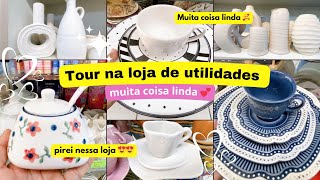 Tour na loja de utilidades | Achadinhos, itens de cozinha, mesa posta, decoração| pirei nessa loja 💕