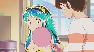 Putting a ribbon on Lum!!! かわいい!!! ^_^ \