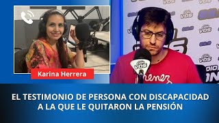 Le sacaron la pensión por discapacidad y ya no cuenta con ningún ingreso