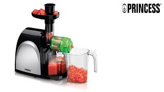 Princess 202041 VitaPure Slowjuicer – Continu navulbaar – Hoge sapopbrengst